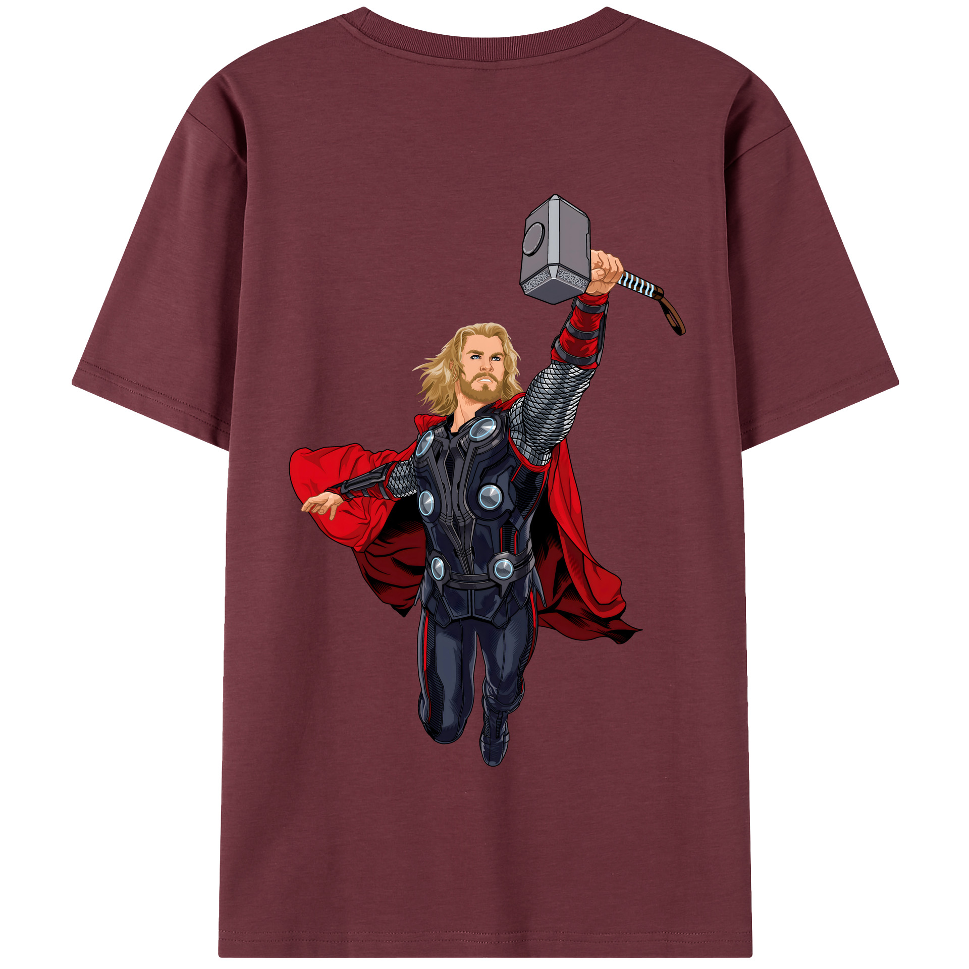 （画像用） アベンジャーズ The Avengers 綿100％半袖Tシャツ（背面プリント）